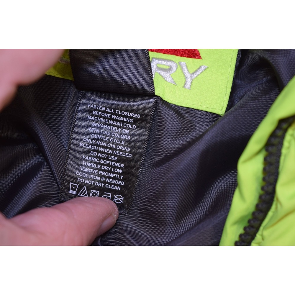 Gerry 3-in-1 LINER ONLY Jacket BOYS 10 12 Gray Safety Neon Green FLAWS - Picture 10 of 16